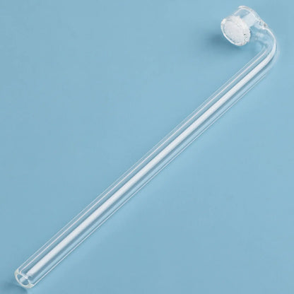 Real Product View of Borosilicate Glass Gas Dispersion Tube with Bent Design