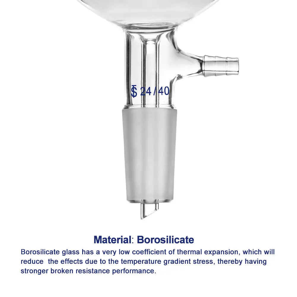 Buchner Filtering Funnel with Fine Frit (G3), 24/40 Joint, 60-1000 mL Buchner Funnels