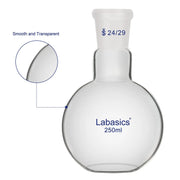 Single Neck Glass Flat Bottom Boiling Flask, 24/29 Standard Joint Labasics