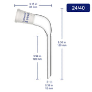 Glass 105 Degree Angle Distillation Adapter Labasics