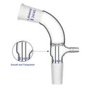 Glass Vacuum Take Off Adapter, 24/40 Joints, 105 Degree Bent Labasics