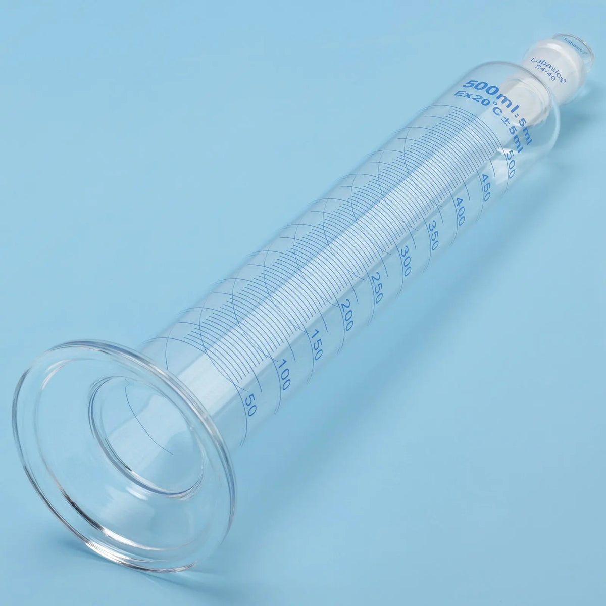 Graduated Cylinder with Stopper, 50-500 mL Labasics