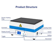 High Purity Graphite Intelligent Electric Heating Table Plate Labasics shop