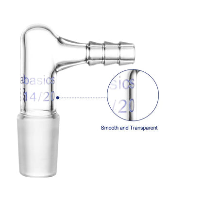 Inlet Adapter with Hose, 90 Degree Vacuum/Gas Bent Labasics