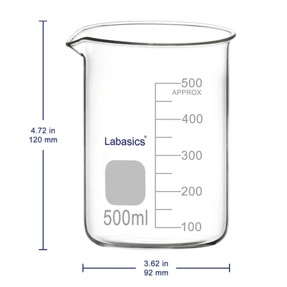 Glass Beaker, High Temperature Resistance, Laboratory use Labasics