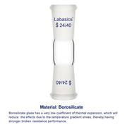 Straight Connecting Adapter, 24/40 Female Joint to 24/40 Female Joint Labasics