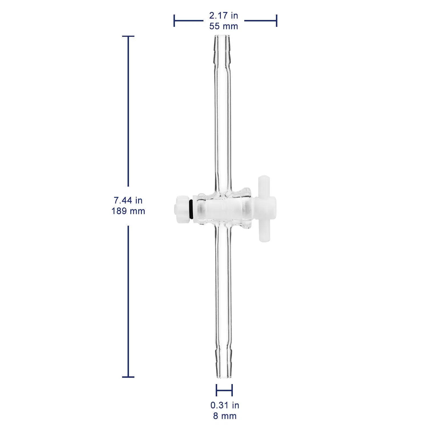 Glass Vacuum Flow Control Adapter Labasics shop