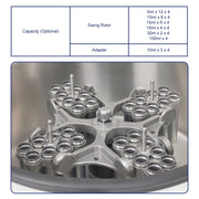Low-Speed Digital Centrifuge, 5000 RPM Max Speed, 4000xg Max Centrifugal Force, Swing Rotor Labasics