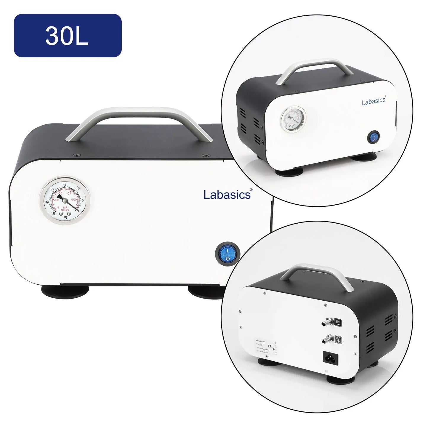 Oil Free Vacuum Pump Portable Pressure Pump, 10-30 L/min Labasics