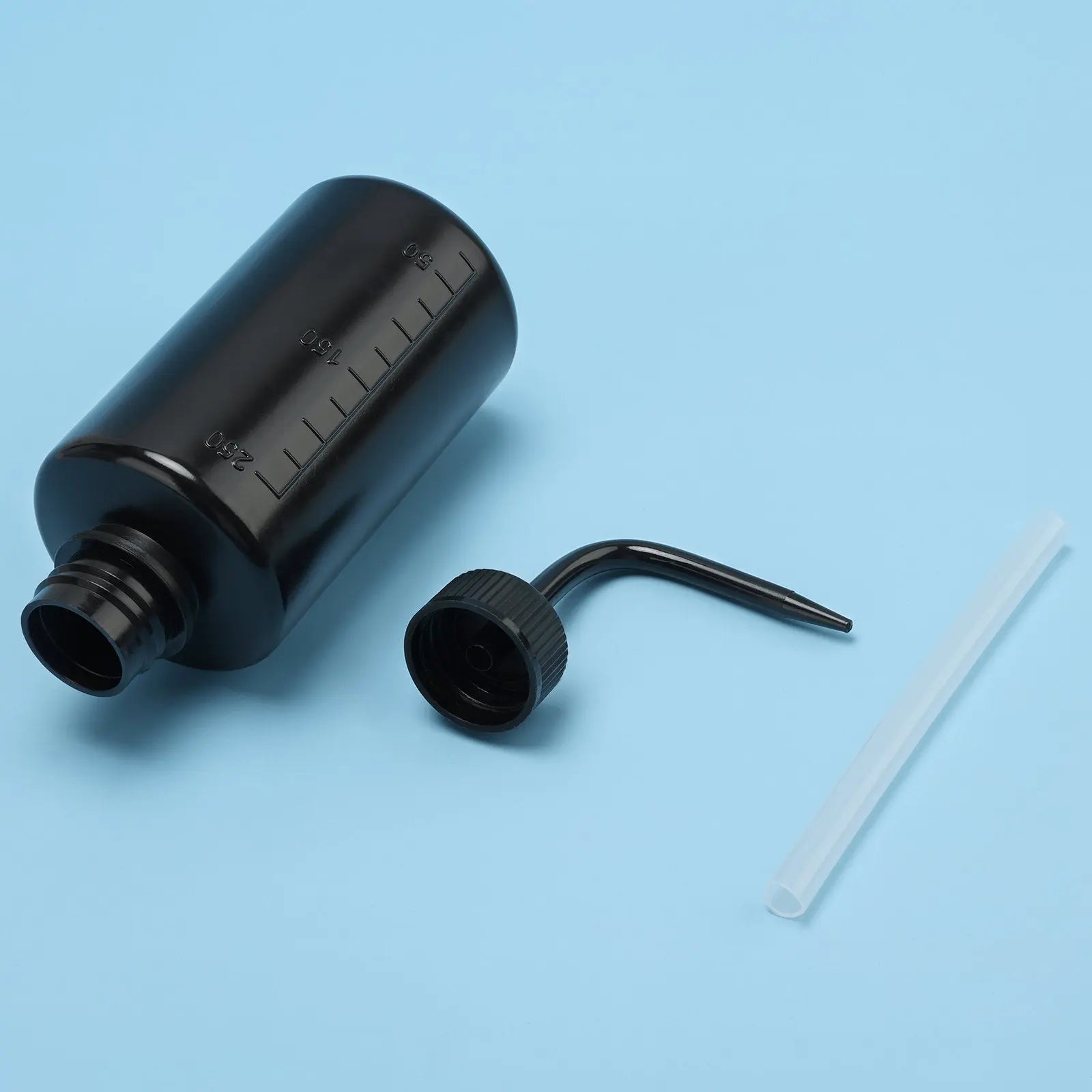 Plastic Wash Bottle, Black, 3 Pack, 250-500 mL Labasics