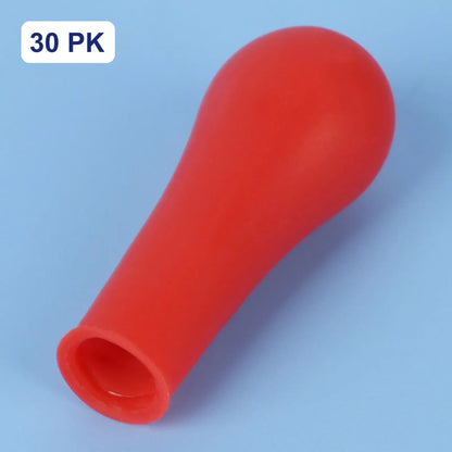 Rubber Pipette Bulb Caps, 30 Pack Labasics shop