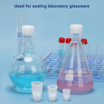 Silicone Flip-Top Stopper, Threaded Design, 10 Pack Labasics