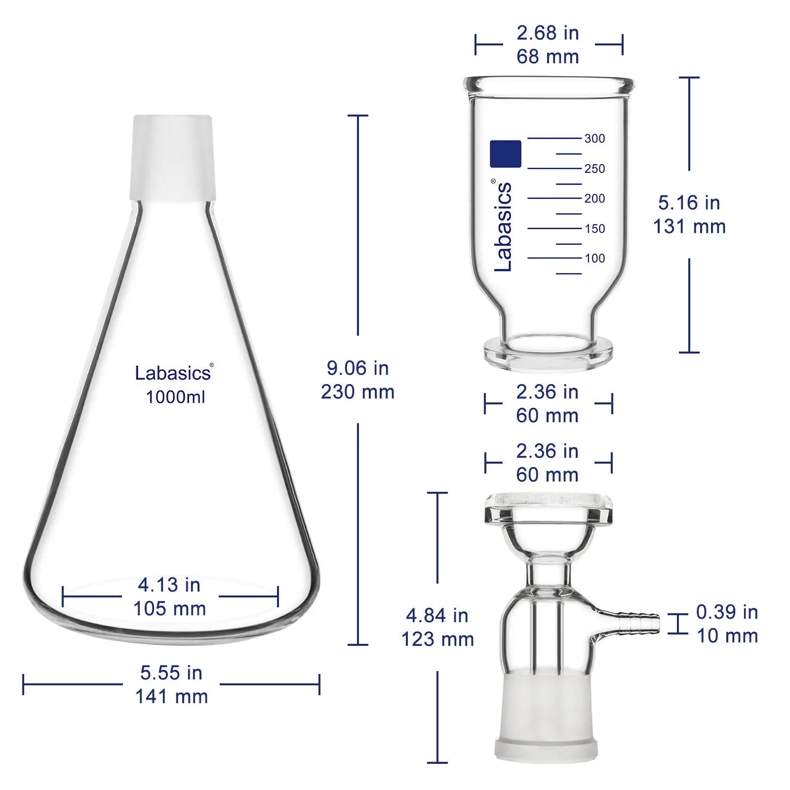 Vacuum Filtration Apparatus, 500-2000 ml Labasics