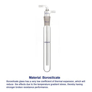Glass Vacuum Cold Trap, 10 mm Serrated Hose, 200 mm Length Below with 24/40 Joint Labasics