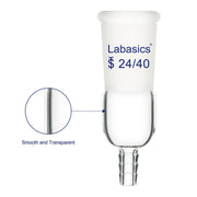 Glass Vacuum Inlet Adapter, 8mm (0.31inch) hose connection Labasics