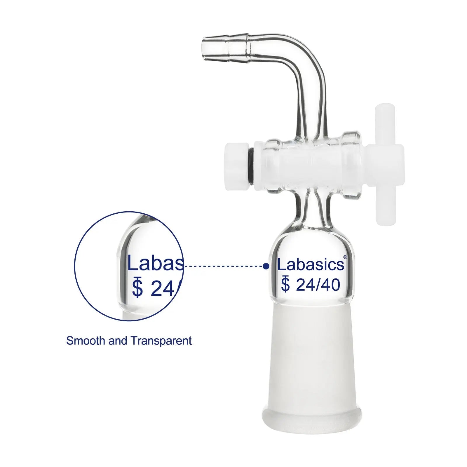 Vacuum Flow Control Adapter, Bent Hose Connection Labasics shop