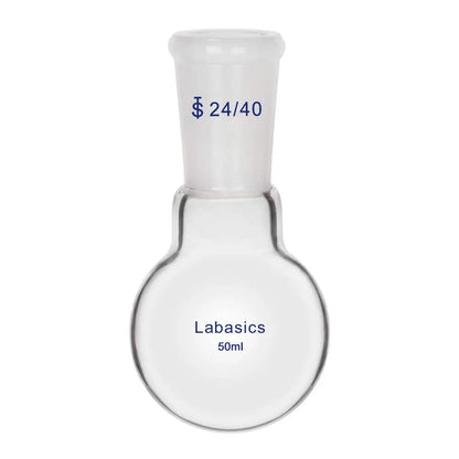 Glass One Neck Round Bottom Flask RBF with 24/40 Standard Taper Outer Joint