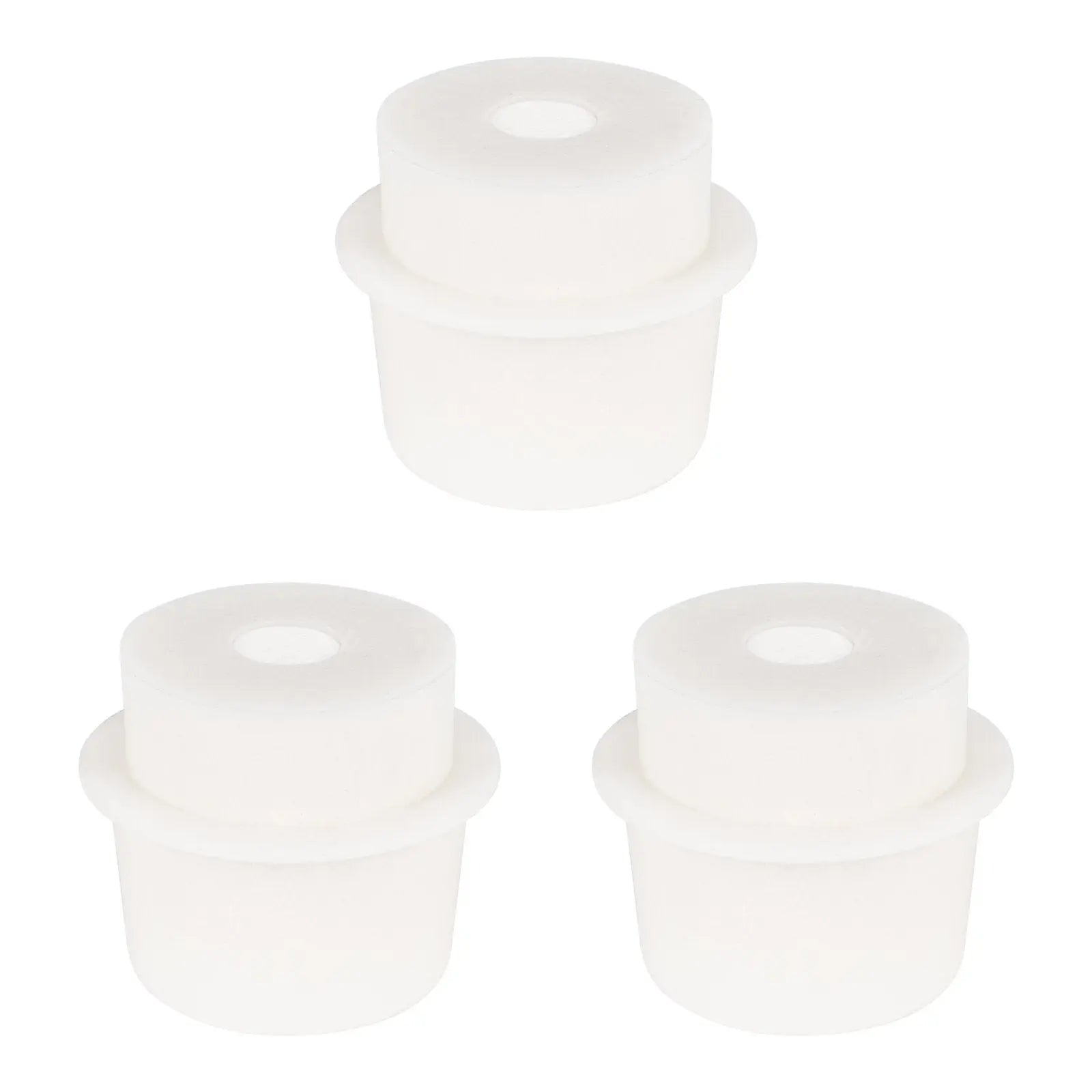 Labasics silicone stopper with detachable glass frit insert for laboratory sealing applications
