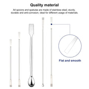 10 Pcs Lab Micro Spoon and Spatula Set Labasics