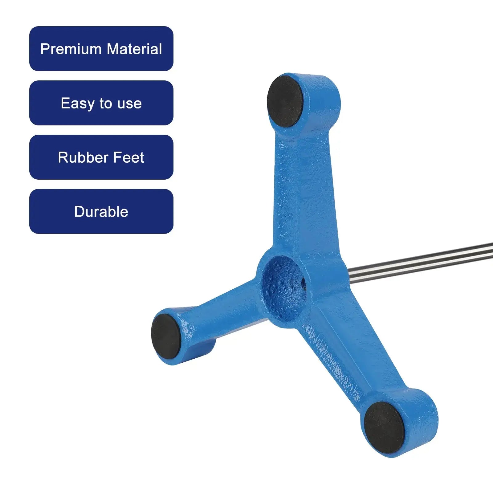 Durable stainless steel laboratory tripod stand for repeated experimental use