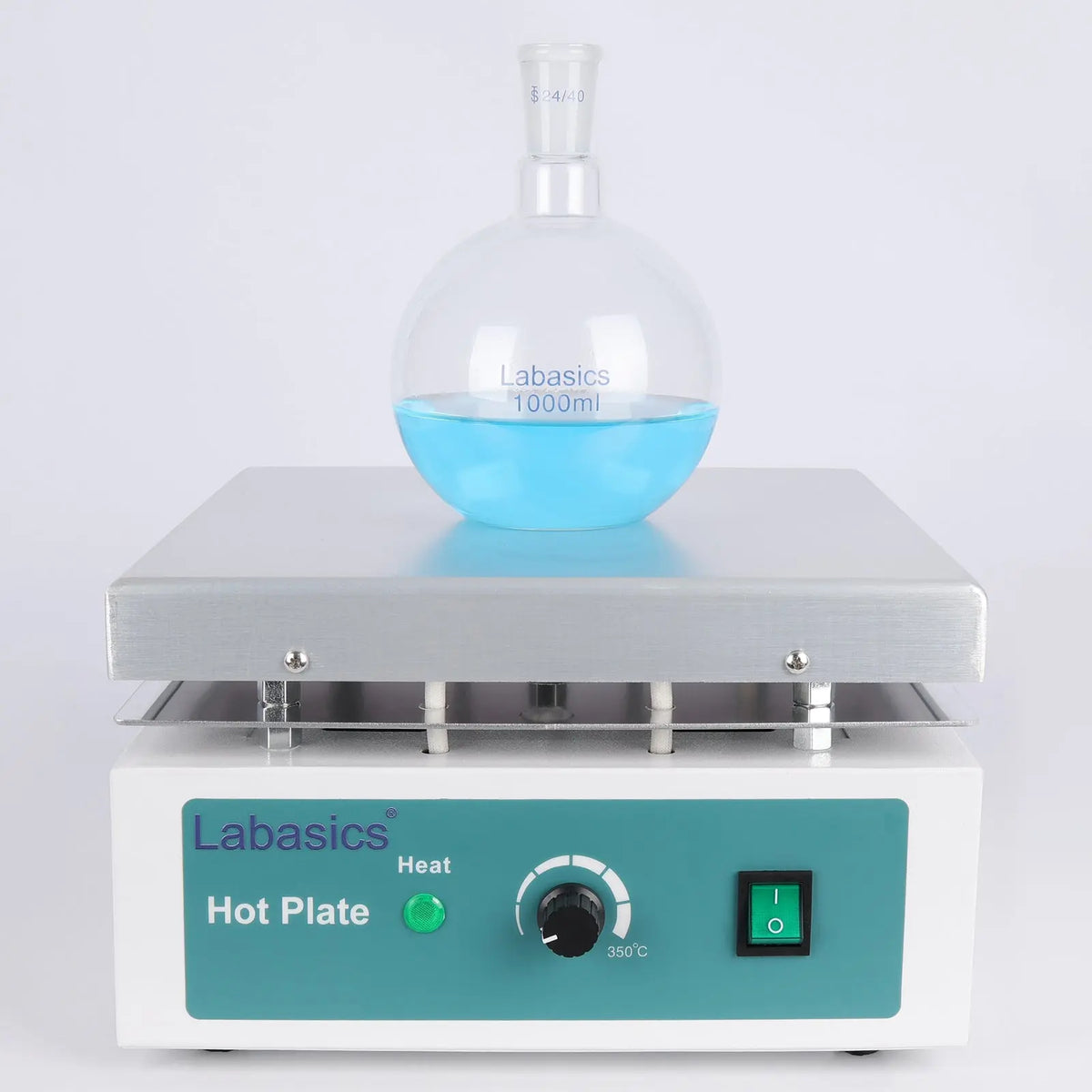 Aluminum Heating Plate with Knob Control, Infinitely Adjustable, Max Temp 350°C Labasics