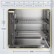 Natural Air Convection Drying Oven, RT+10-250°C, 43-225 L Labasics