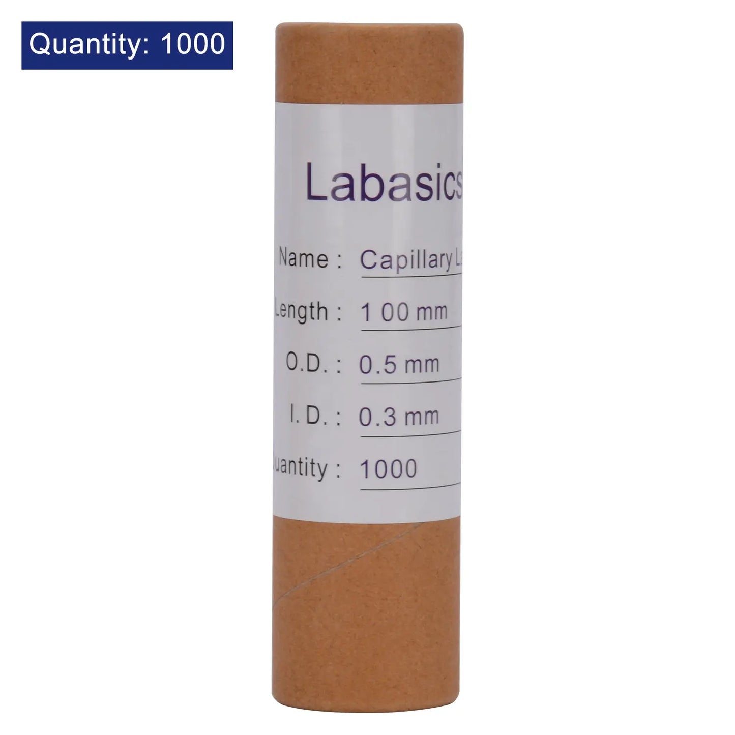 Glass Capillary Tubes, 100 mm, 1000 Packs Labasics