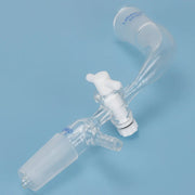 Glass Vacuum Take Off Adapter with PTFE Stopcock, 24/40 Joints, 105 Degree Bent Labasics Shop
