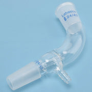 Glass Vacuum Take Off Adapter, 24/40 Joints, 105 Degree Bent Labasics