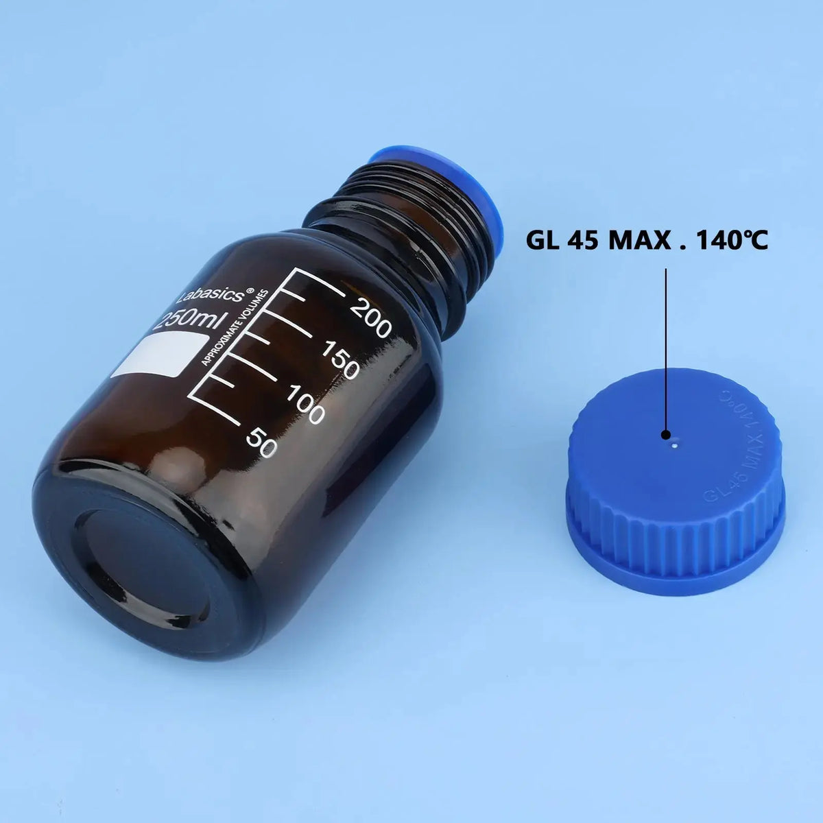 Amber Reagent Media Storage Bottles, 250-1000 ml Labasics