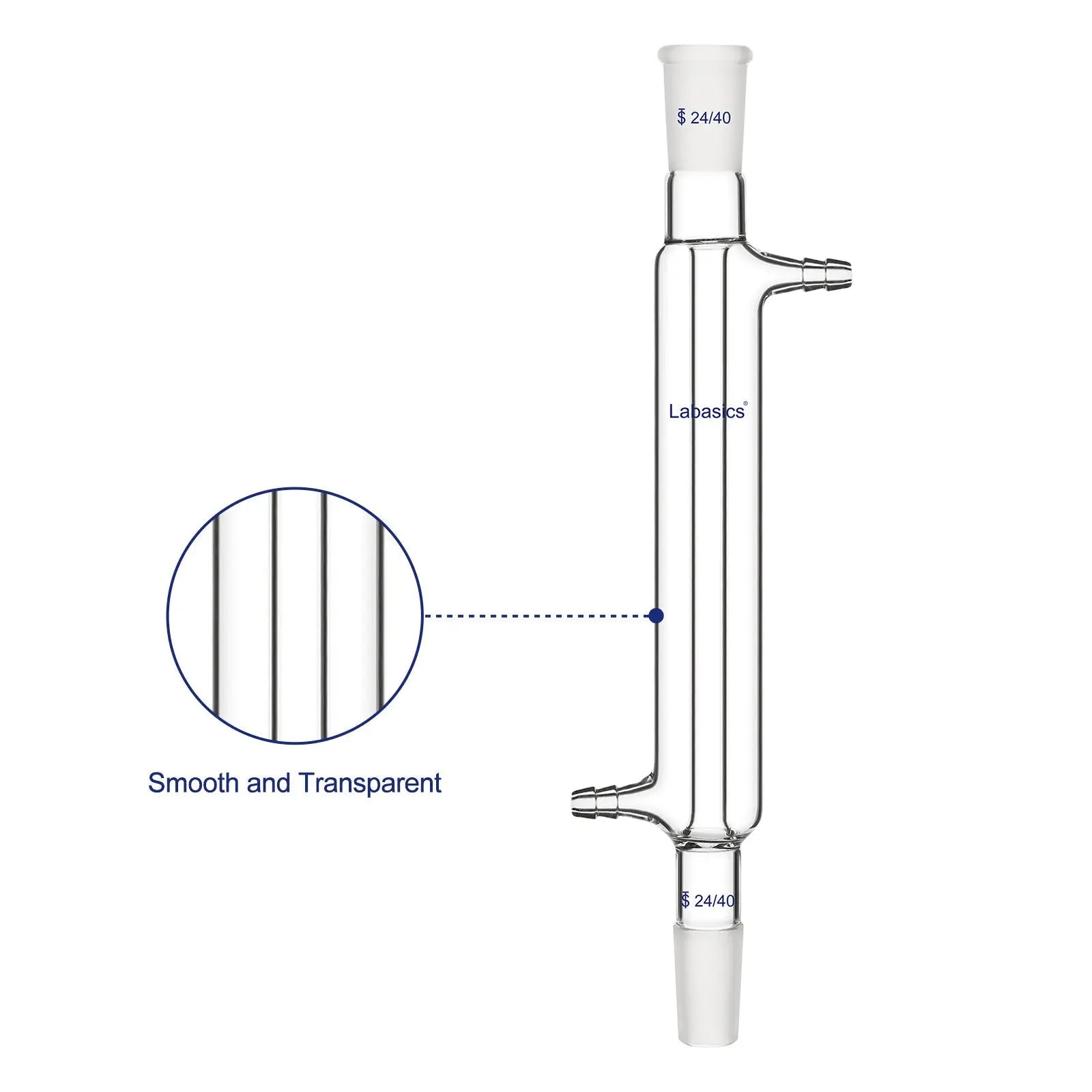 Glass Liebig Condenser, 24/40 Joint Jacket Length Labasics