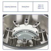 Low-Speed Digital Centrifuge, 4000 RPM Max Speed, 2600xg Max Centrifugal Force, Swing Rotor Labasics