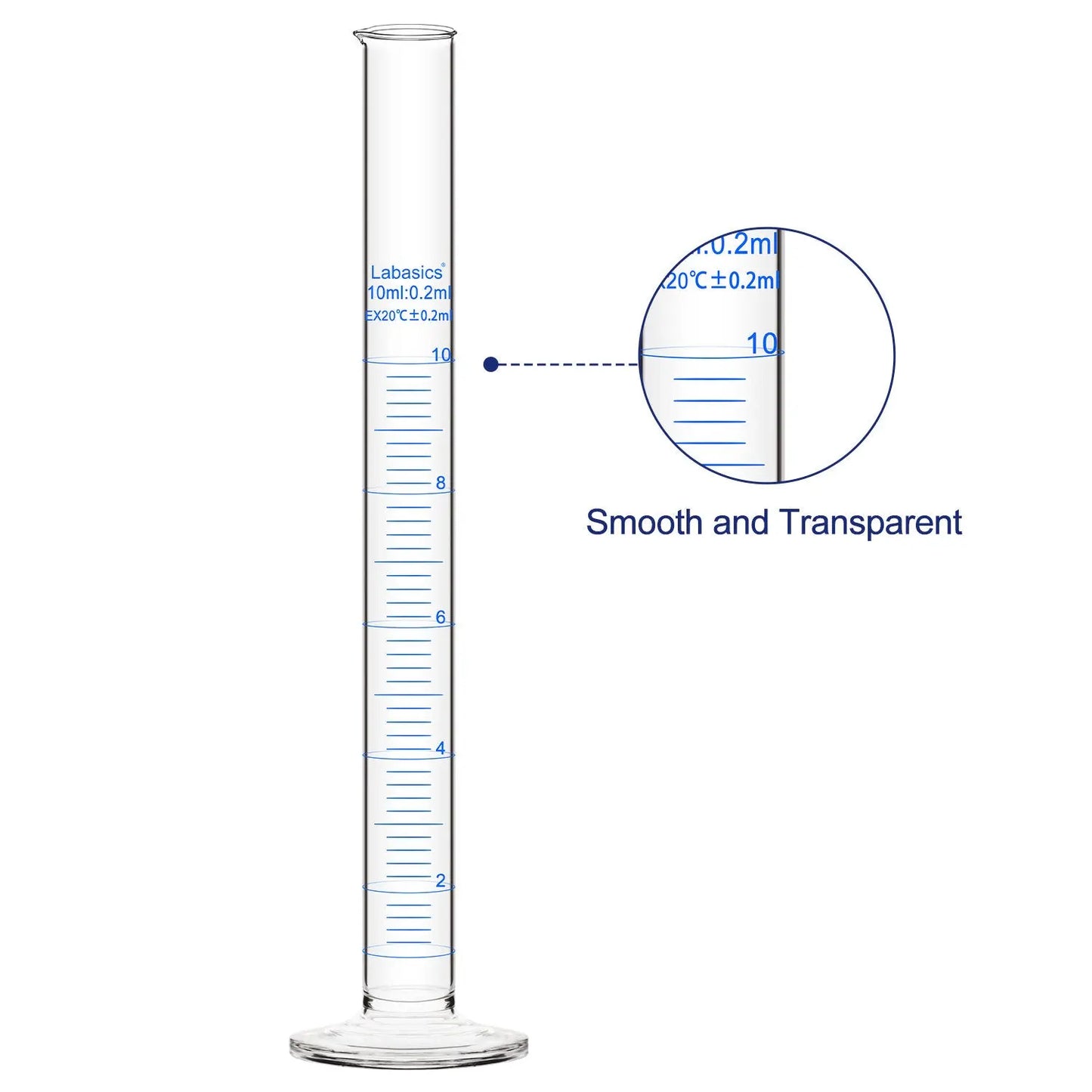 Measuring Cylinder, 10-250 mL, 2 Packs Labasics