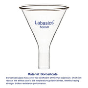 Glass Powder Funnel, 22 mm Stem Length Labasics
