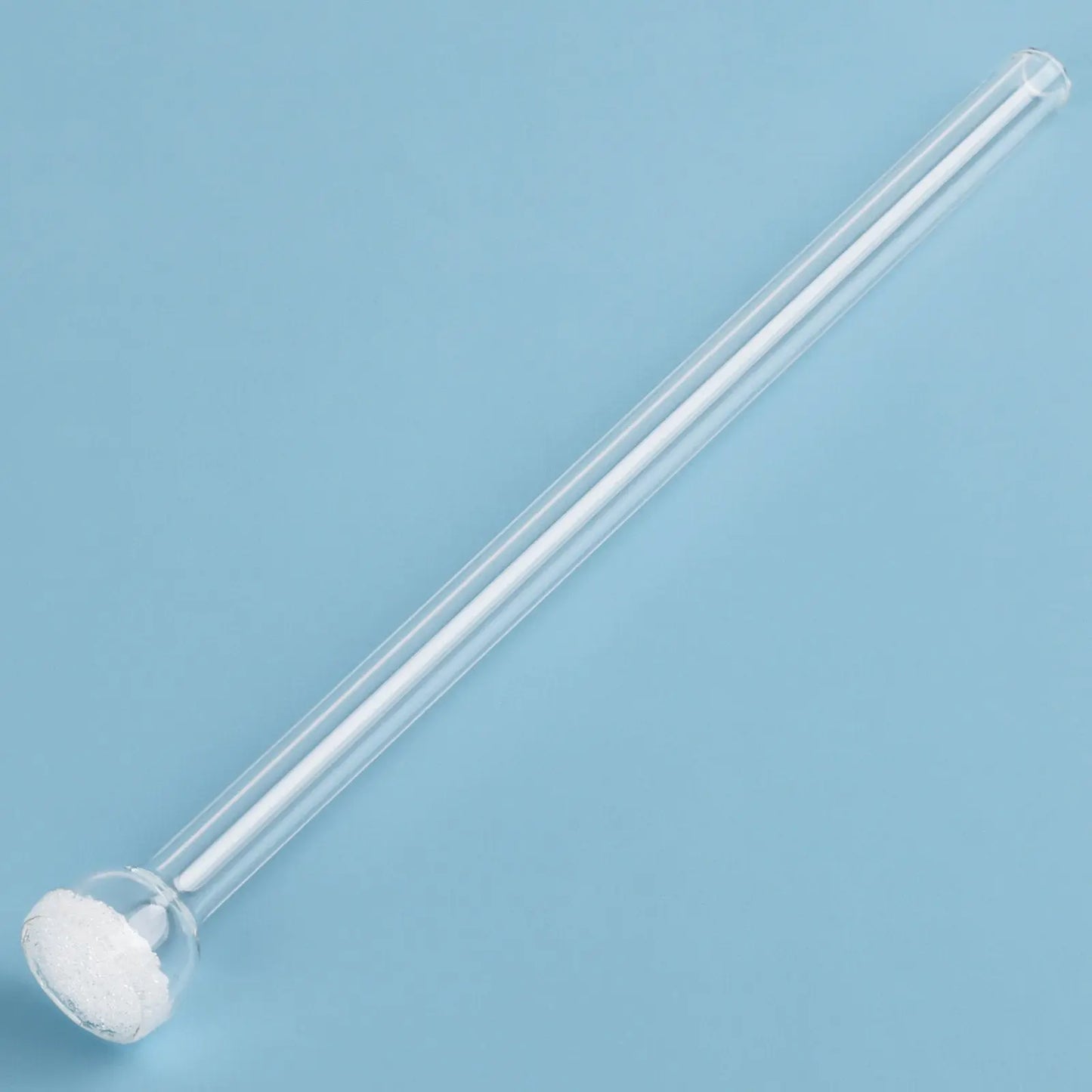 Laboratory Fritted Gas Diffusion Tube Showing Straight Tube Design and Glass Structure