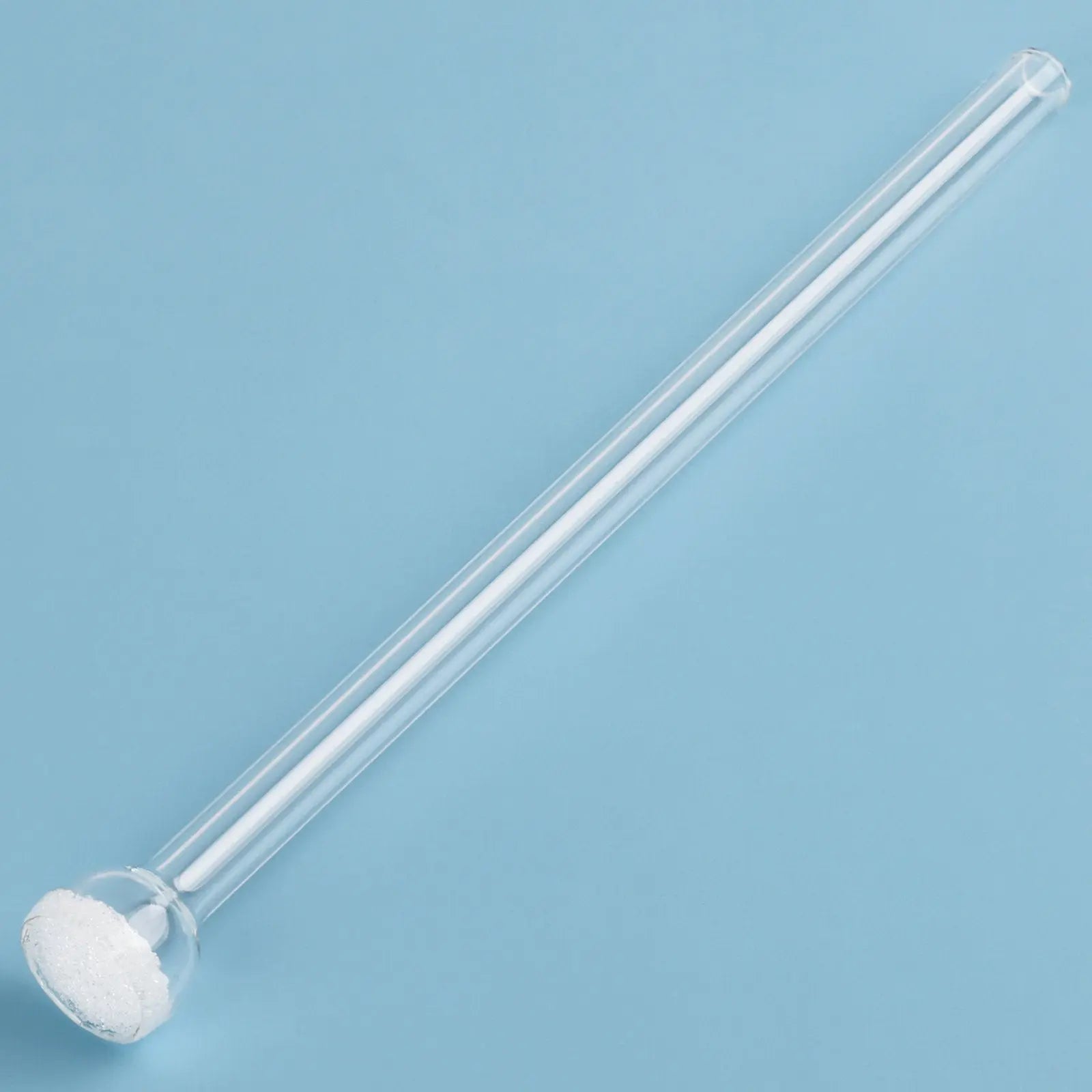 Laboratory Fritted Gas Diffusion Tube Showing Straight Tube Design and Glass Structure