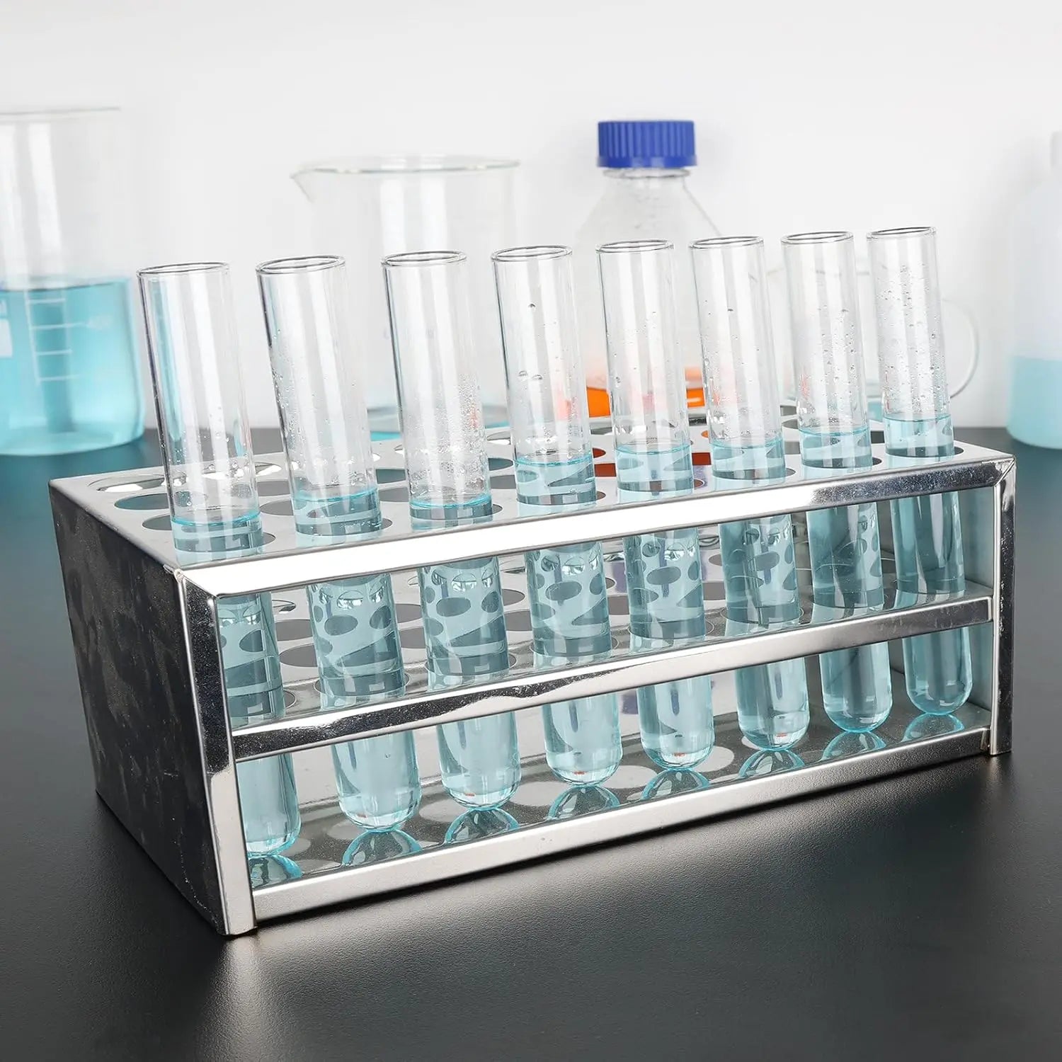 Glass Round Bottom Test Tubes, 20 mm OD X 150 mm Length, 20-50 Packs Labasics