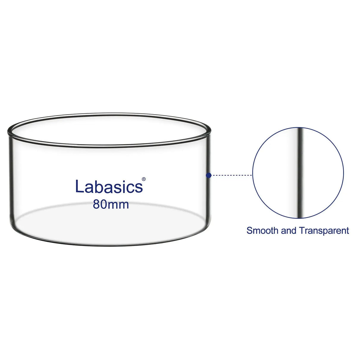 Crystallizing Dish,  No Spout 100-500 ml Labasics