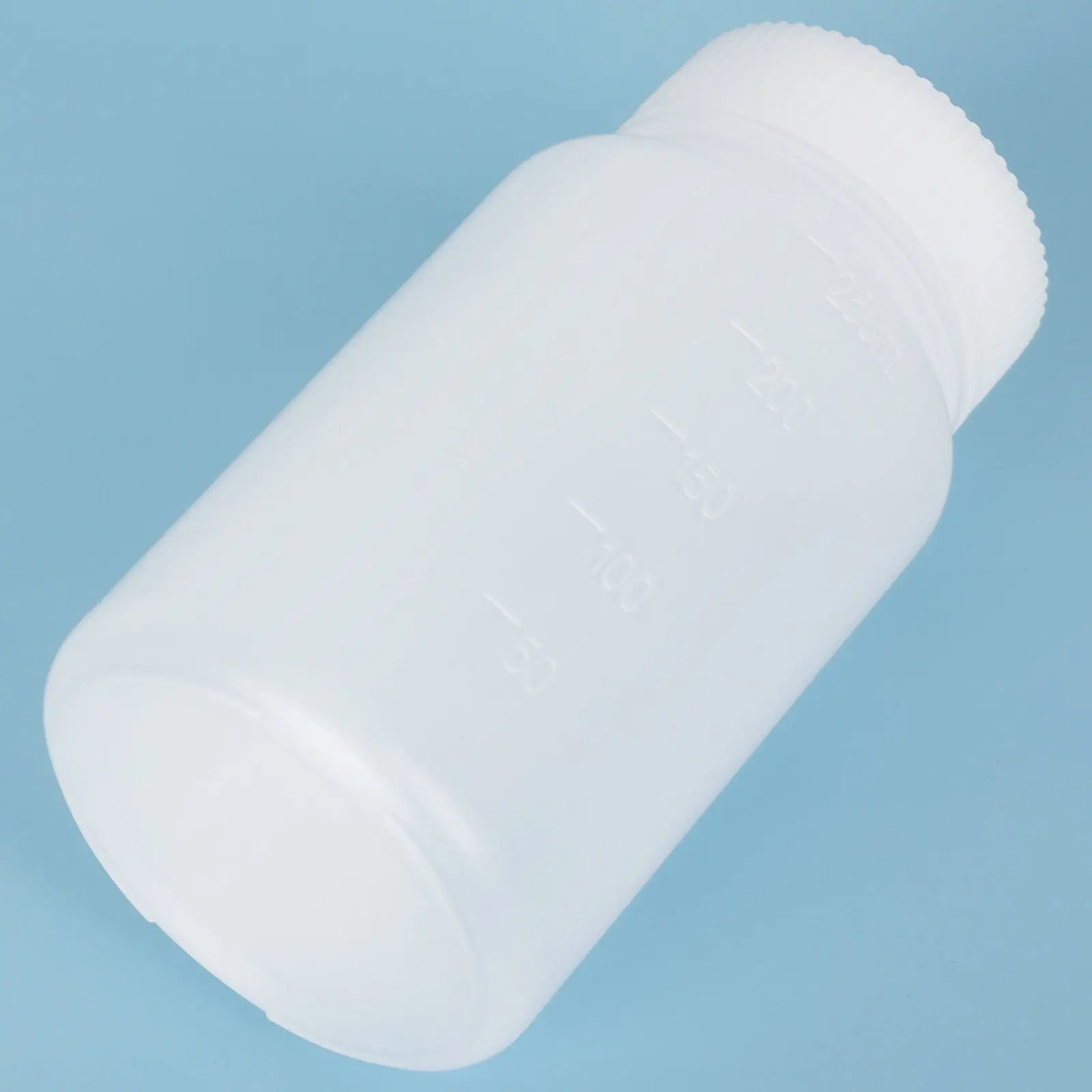250 mL HDPE plastic reagent bottle with wide mouth and screw cap