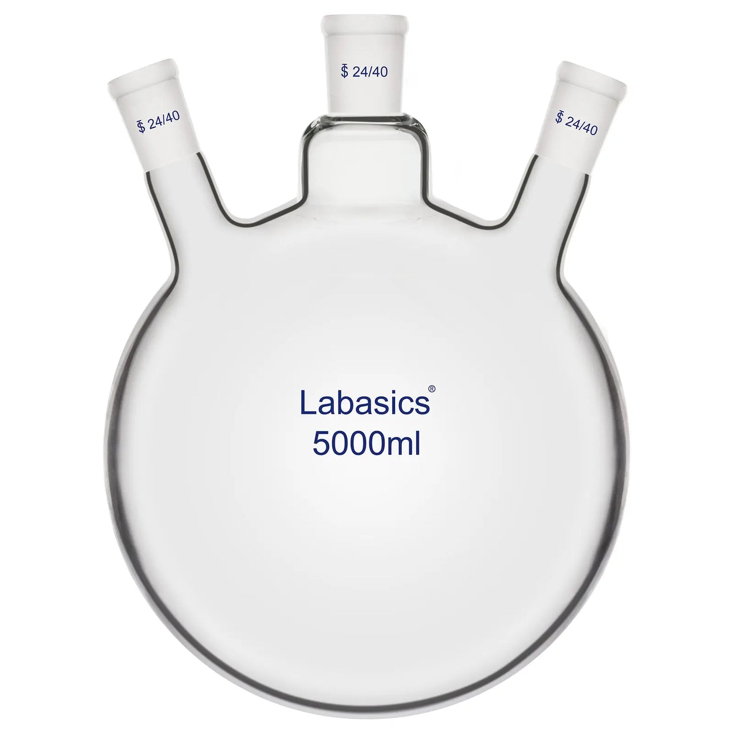 3 Neck Round Bottom Flask, 24/40 Joints, 50-5000 mL Labasics