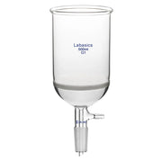 Büchner filtering funnel, 500 mL, G1 frit 80–120 μm, 24/40 joint, hose connection, for efficient vacuum filtration of suspensions