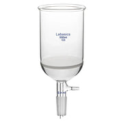 Büchner filtering funnel, 500 mL, G3 fritted glass, 24/40 joint, hose connection, for vacuum filtration of precipitates