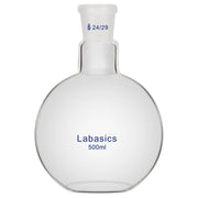 500 ml flat bottom boiling flask, single neck, borosilicate material, 24/29 ground joint