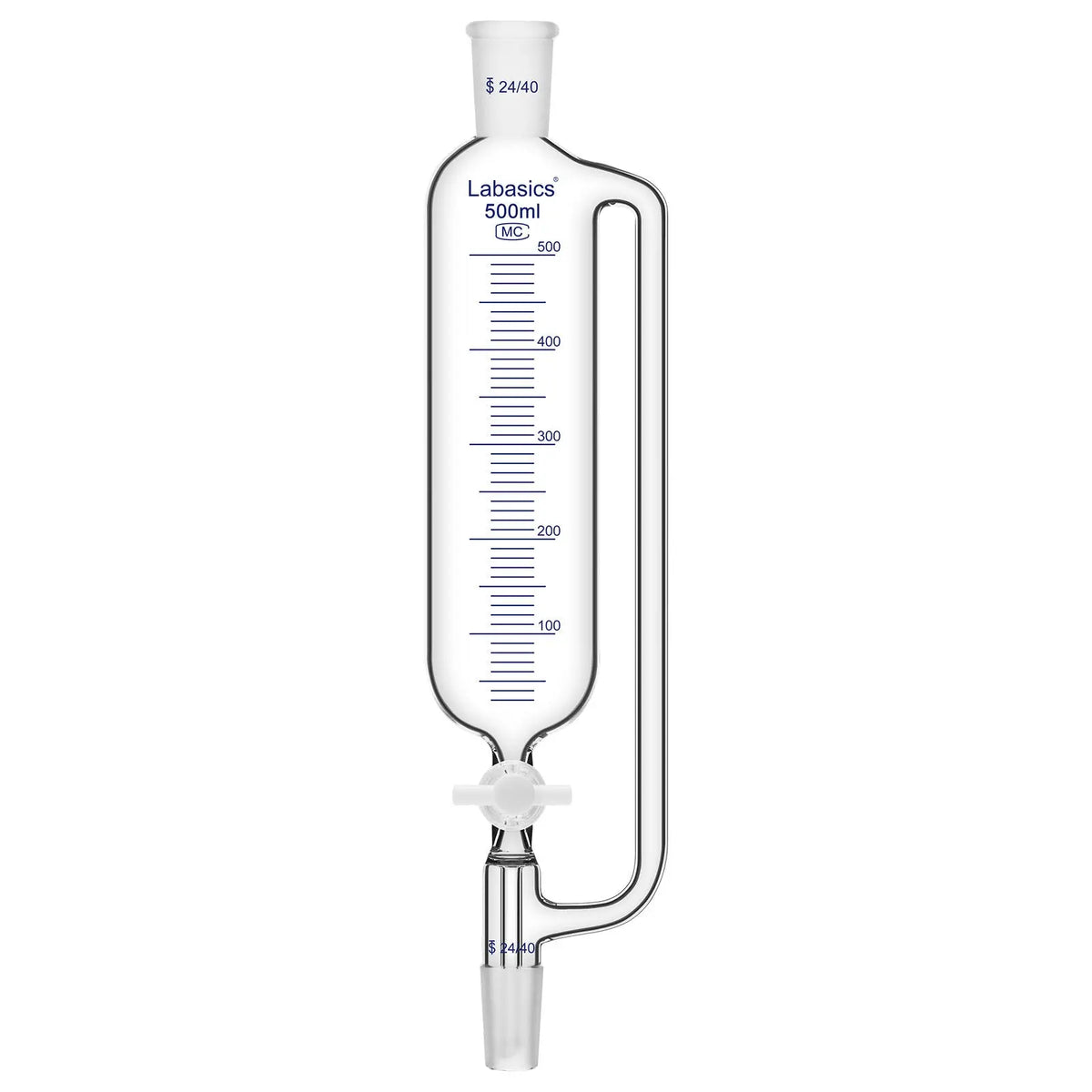 500 mL large laboratory volume for bulk liquid storage, transfer, and preparation tasks
