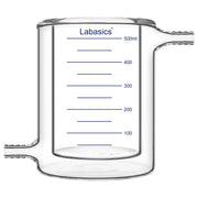 500 ml borosilicate jacketed beaker, for safe heating and cooling in labs