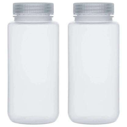 Transparent Media Storage Bottles with Screw Cap, Polypropylene, 500–1000 ml Labasics