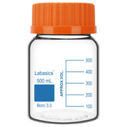 Borosilicate Glass Media Storage Bottle with GL80 Screw Cap 500 mL