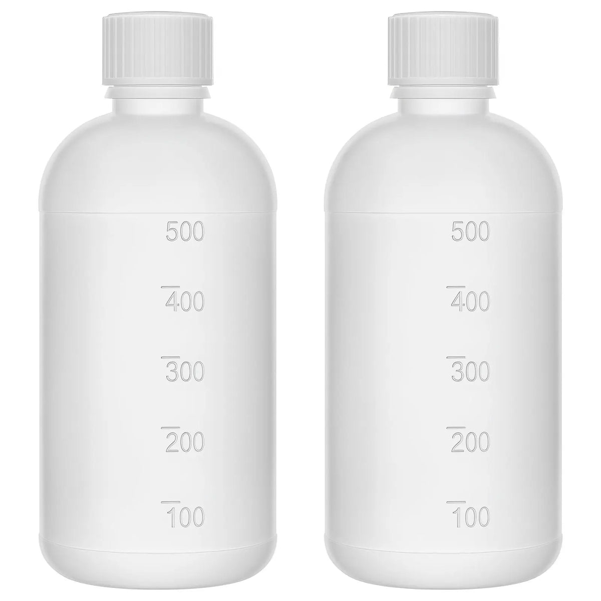 HDPE narrow mouth plastic reagent bottle, 500 mL, with screw cap