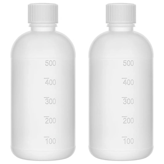 HDPE narrow mouth plastic reagent bottle, 500 mL, with screw cap