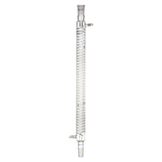 Graham condenser, 500 mm jacket length, borosilicate glass, 24/40 joint, extended cooling surface for effective laboratory vapor condensation